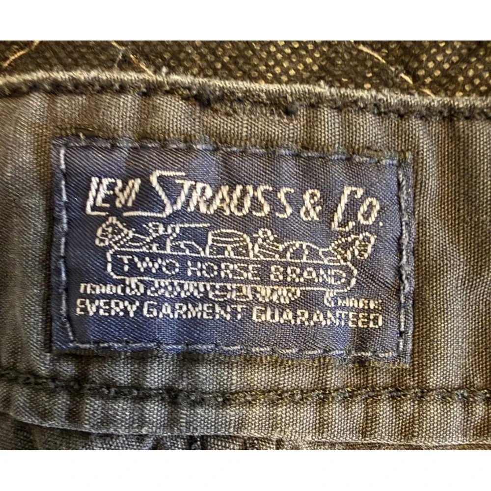 Levi's 23251 Cargo Shorts Mens W44 Gray White Tab Cotton Utility